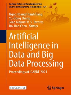 cover image of Artificial Intelligence in Data and Big Data Processing